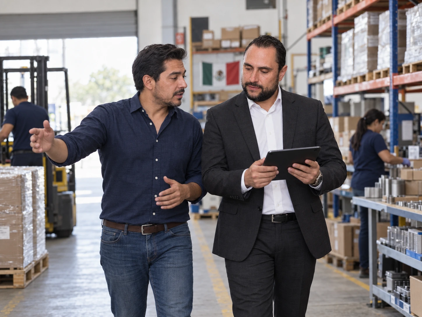 César González de Gacela Consultores conversando con un empresario sobre la protección de su operación