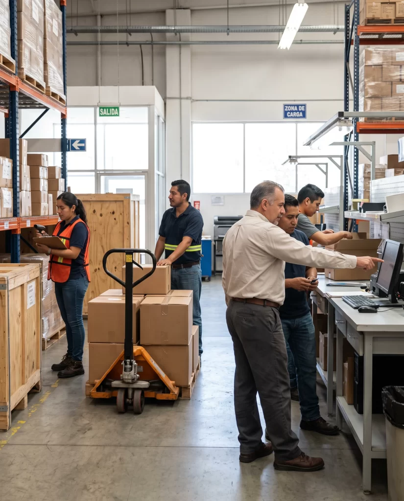 Empresa mexicana en operación con personal y activos en un entorno de trabajo